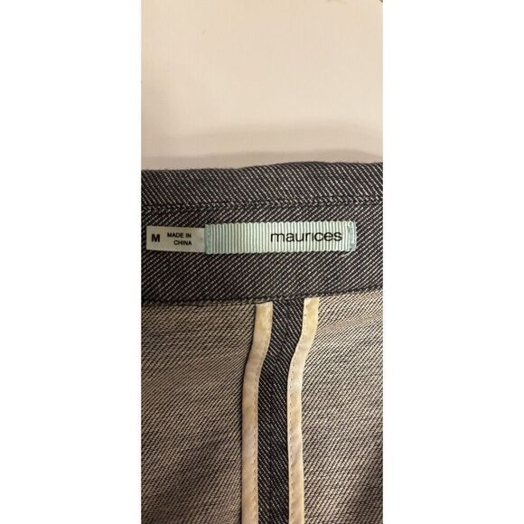maurices Cotton Denim Blue  Blazer Cotton With Ruche Sleeves  2 Front Pocket Med - Picture 11 of 15